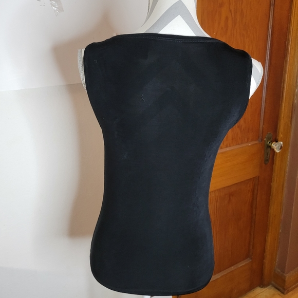 Chicos Travelers Black Slinky Tank Size 0 - Picture 4 of 6